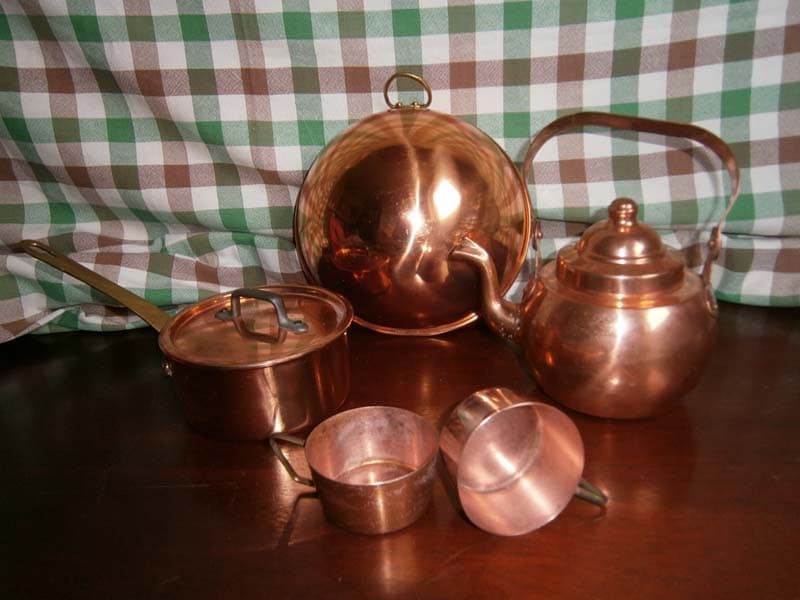 ظروف مسی میناکاری شده؛ سرخ (پارچ آب دیگچه) ضد میکروب Enameled