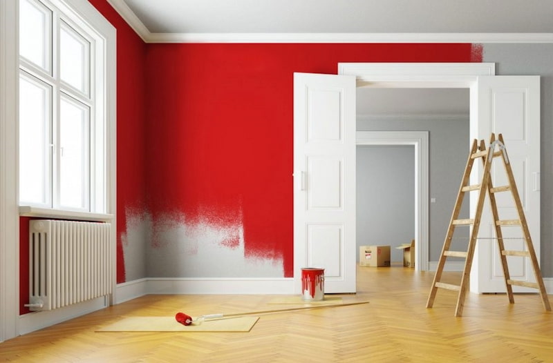 رنگ پلاستیک ساختمان؛ پیگمنتی سقف آشپزخانه حال P V A