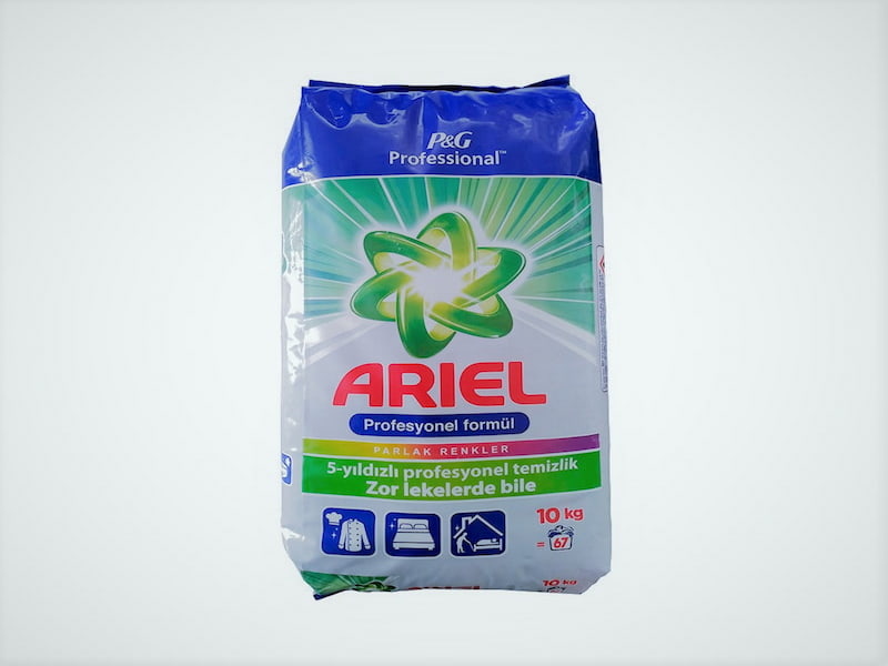 پودر لباسشویی ariel؛ کلرید سدیم آنزیم دار لباس رنگی سفید Germany