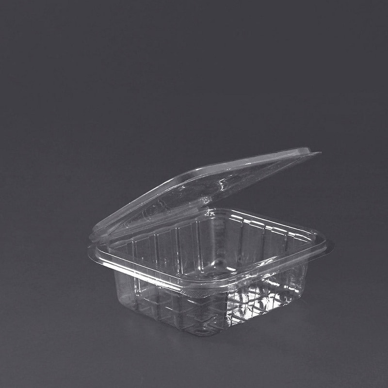 ظرف یکبار مصرف عسلی؛ استریل درب محکم 1000 عددی