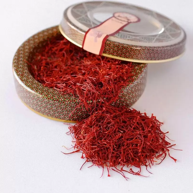 زعفران سرگل درجه یک مشهد؛ بنفش رنگ 4 کلاله Saffron