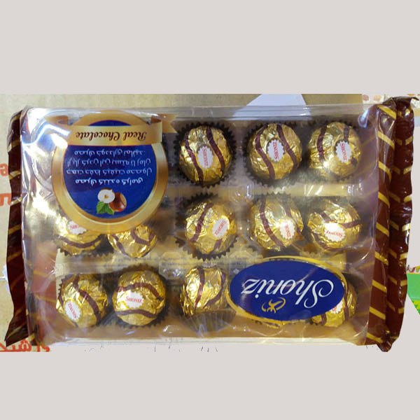 شکلات شونیز؛ نارگیلی کاکائویی 2 رنگ مشکی کرم تخته ای ساده Iran