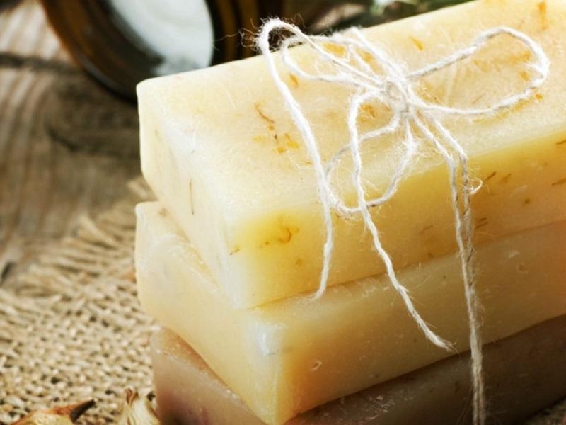 صابون روشن کننده لدورا؛ رایحه خوب رنگ (زرد سفید قهوه ای) درمان جوش آکنه