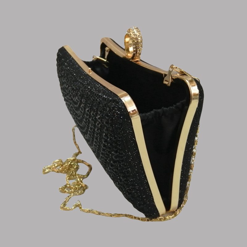 کیف مجلسی لمه؛ پشمی دستی کرم مشکی آبی چرمی طلقی Lame