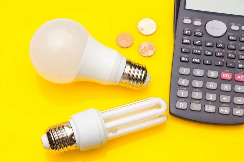 لامپ کم مصرف اشکی؛ کوچک شمعی لوستری 2 نور زرد سفید