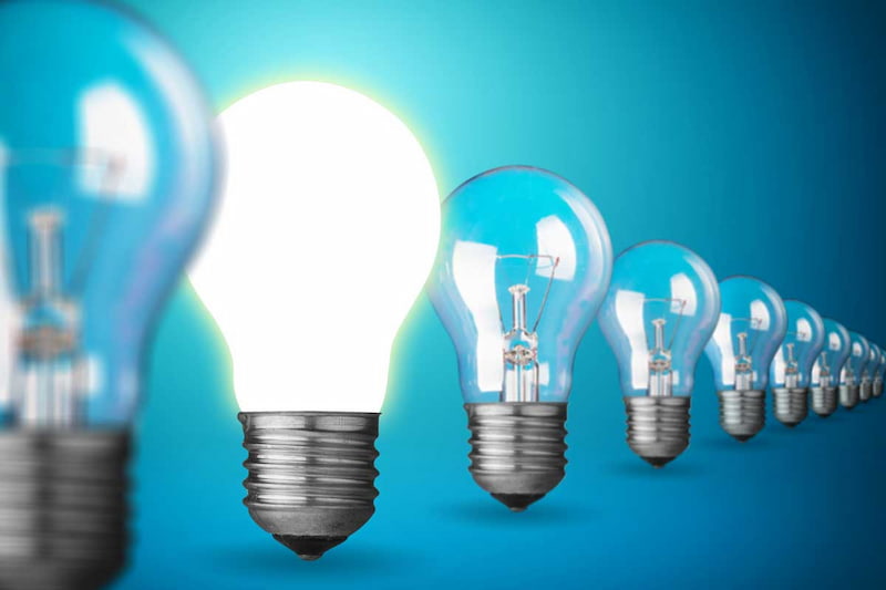 لامپ کم مصرف led؛ مهتابی رنگی 3 نوع حبابی سفینه ای شمعی