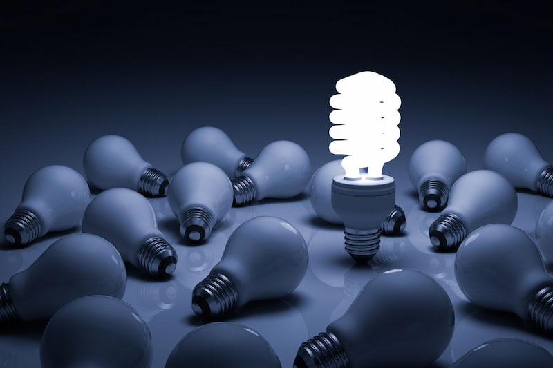 لامپ کم مصرف ال ای دی 15 وات؛ حبابی اشکی شیشه ای آفتابی LED