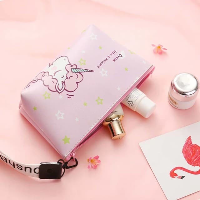 كيف آرایش عروس، چرم طبیعی مصنوعی ضد آب جادار با کیفیت 2 رنگ صورتی RED