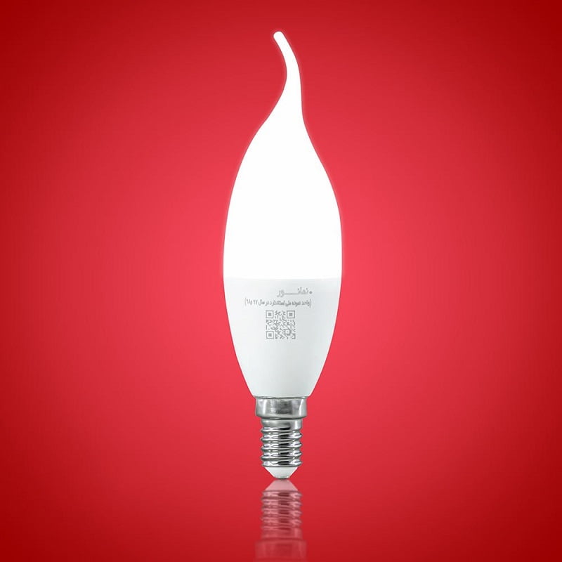 لامپ لوستر نمانور؛ ال ای دی کم مصرف 2 مدل شمعی اشکی