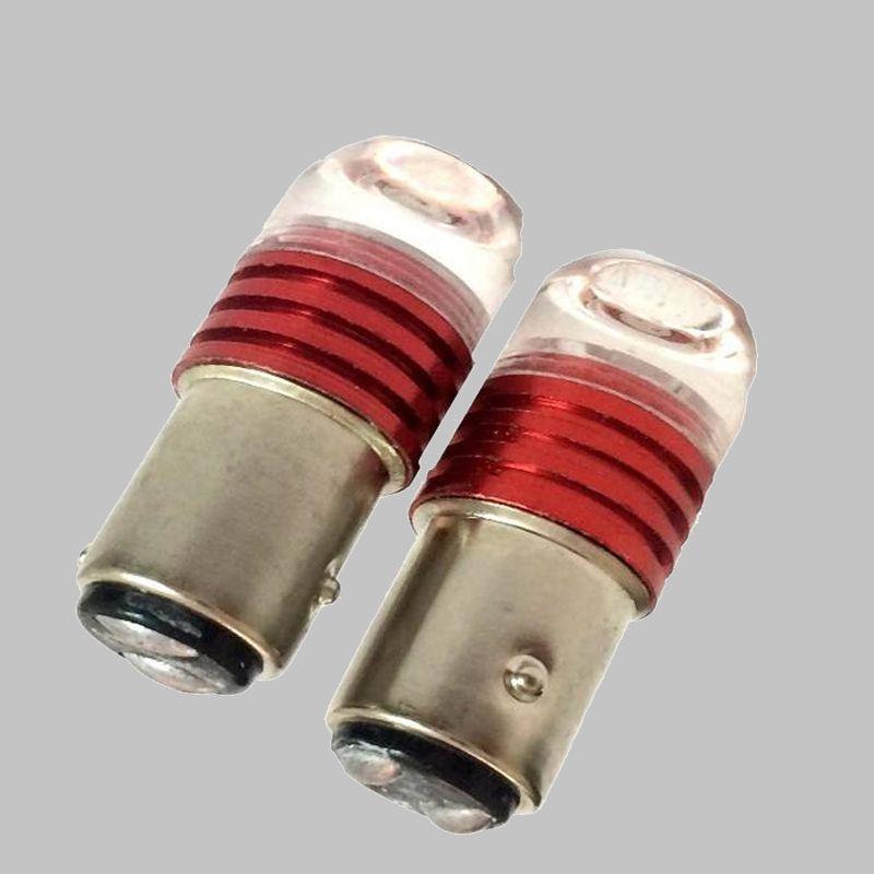 لامپ چراغ ترمز تیبا؛ قرمز رنگ 2 نوع ال ای دی زنون