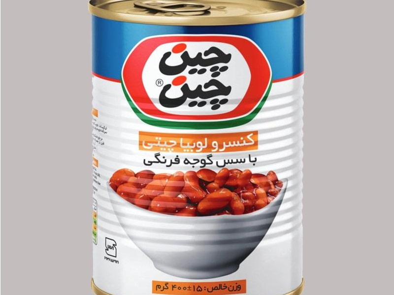 کنسرو لوبیا چین چین؛ مواد مغذی پروتئین بهداشتی وزن (380 400) گرم