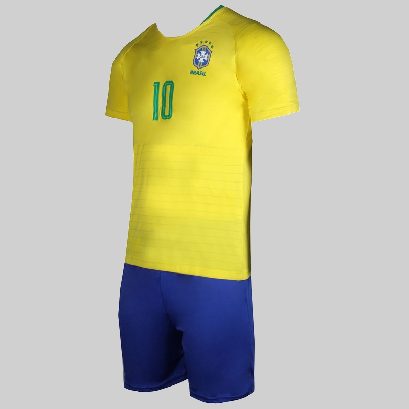 لباس ورزشی تیمی؛ اسپرت کلاسیک زرد مشکی تترون نخ Iran