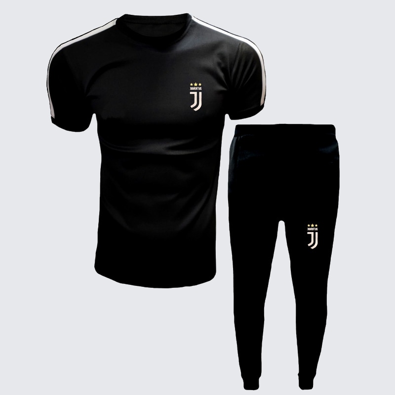 لباس ورزشی معمولی؛ تترون نخی مشکی سفید کلاسیک اسپرت Iran