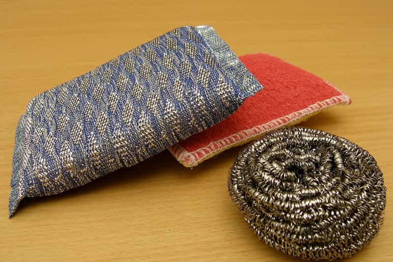 سیم ظرفشویی بریتکس؛ متری کلافی استیل کربن (25 20 15) گرمی