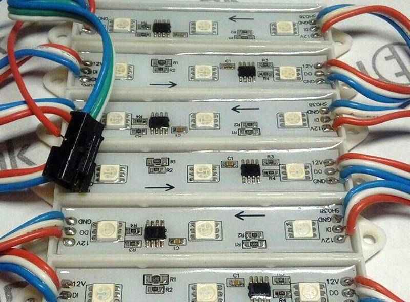 لامپ ال ای دی کوچک هفت رنگ؛ ریز 2 نوع ثابت چشمک زن