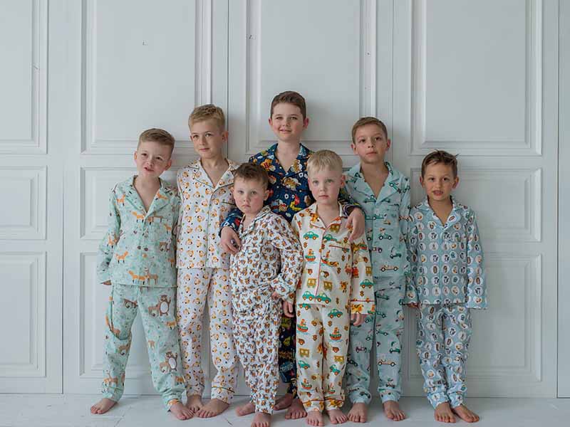 لباس خواب بچه گانه؛ دو تکه متریال (خالص طبیعی) پسرانه دخترانه