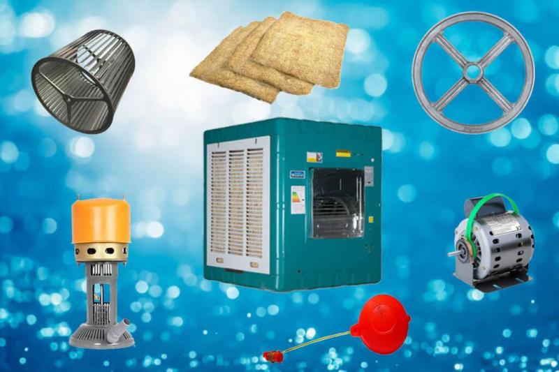 قطعات پلاستیکی کولر آبی؛ بادوام طول عمر بالا 2 رنگ زرد قرمز