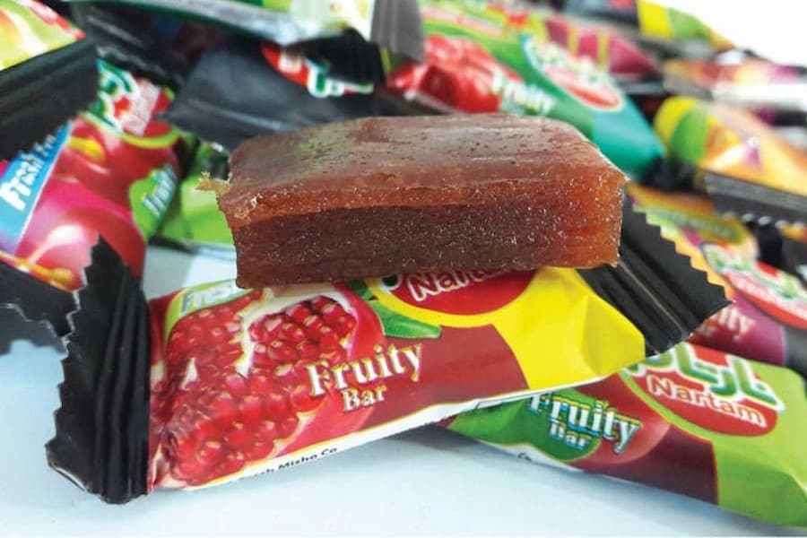 لواشک پذیرایی نارتام؛ ترش شیرین لقمه ای (سیب آلو زرشک) خانگی