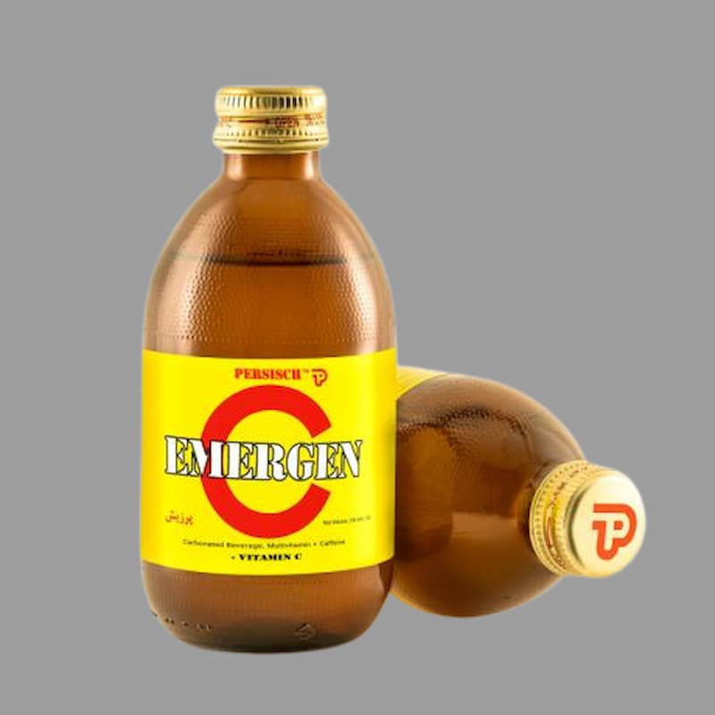 نوشابه انرژی زا ویتامین c؛ گیاه جنسینگ پرتقال مناسب تمام سنین 450 گرمی