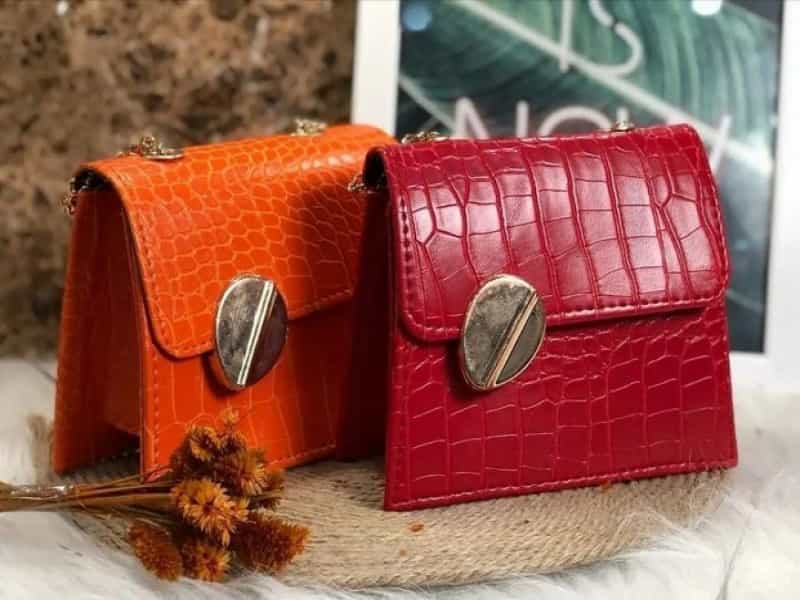 کیف چرم فانتزی دخترانه؛ رنگ روشن 2 نوع دست دوز ماشینی Bag
