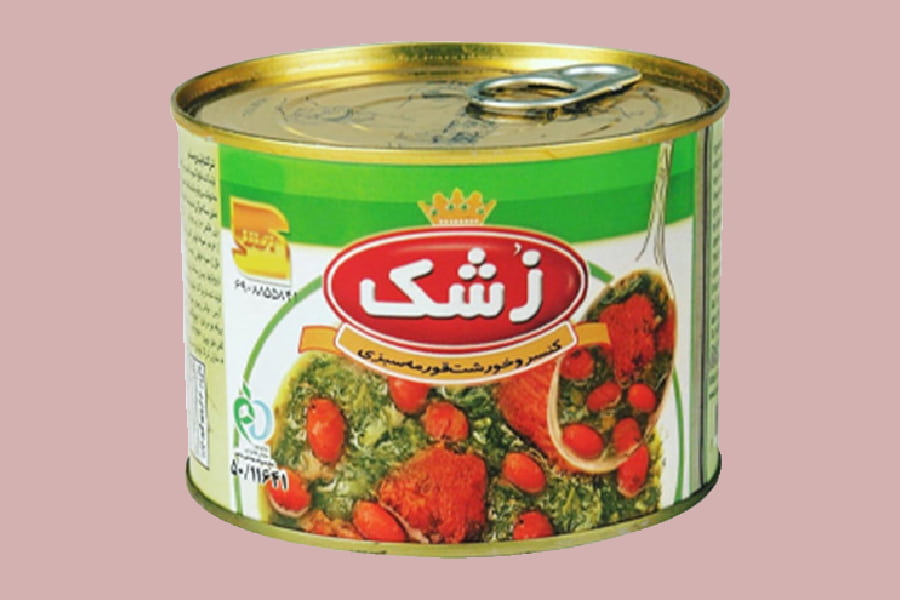 خرید انواع کنسرو قورمه سبزی زشک + قیمت