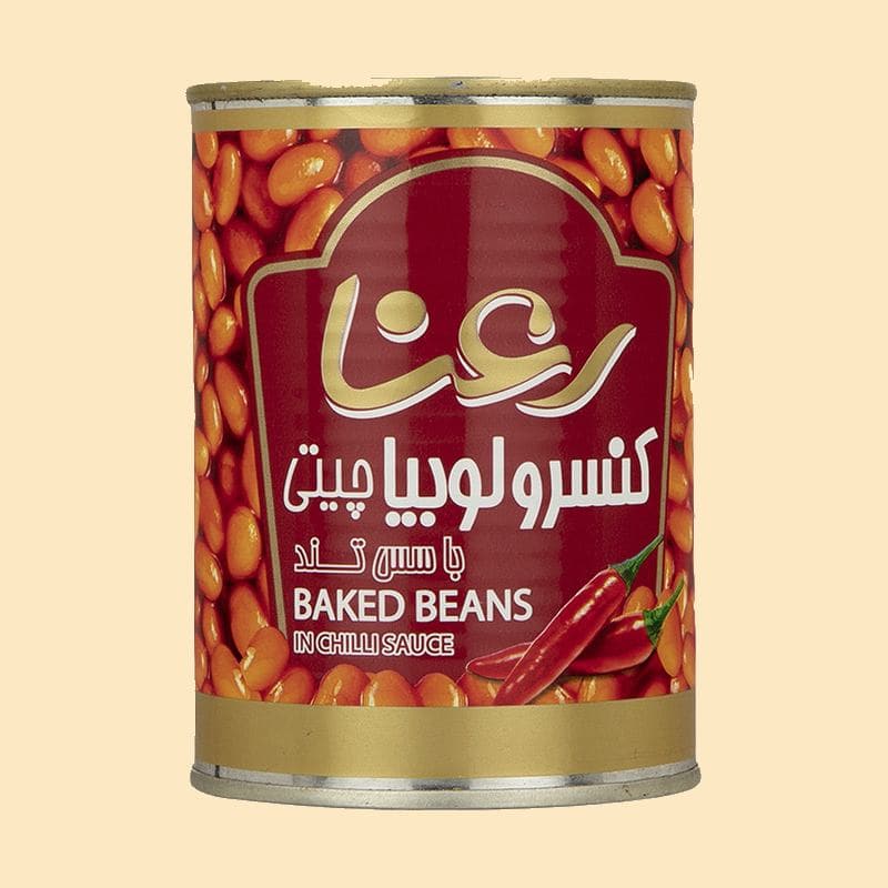 کنسرو لوبیا چیتی رعنا؛ خوراک آماده کنسرواسیون سازی 380 400 520 گرمی