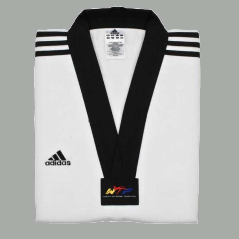 خرید لباس تکواندو آدیداس سه خط با قیمت استثنایی