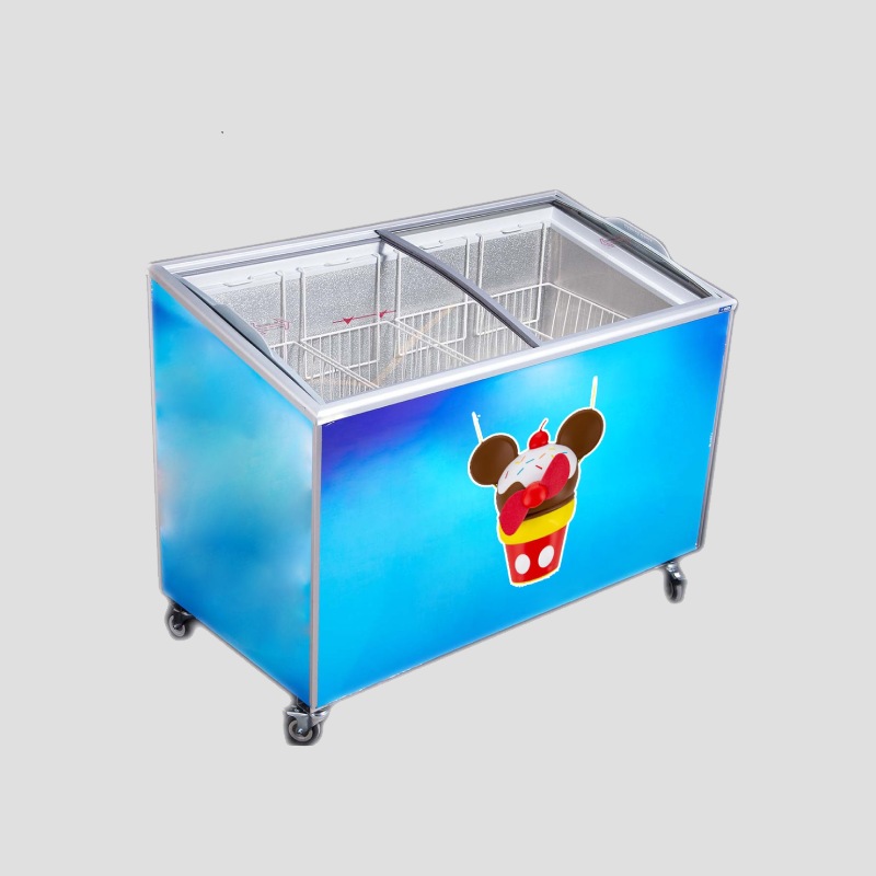 یخچال فریزر صنعتی بستنی؛ صندوقی اسکوپی ایستاده (500 300 650) لیتری