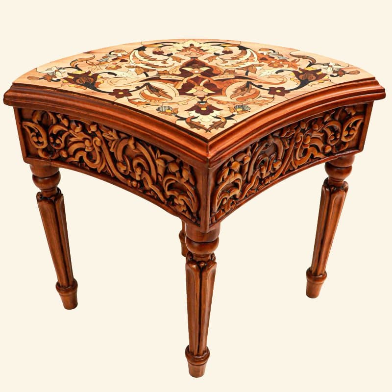 خرید میز عسلی منبت کاری با قیمت استثنایی