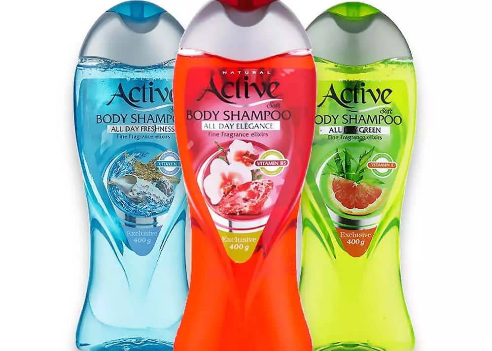 شامپو بدن قرمز اکتیو؛ ویتامین E آبرسانی به پوست در انواع حجم ها