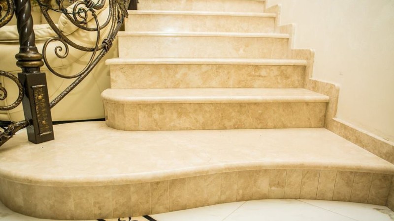 سنگ پله مرمریت اداوی؛ زیبا مقاوم طول عمر بالا قابل شستشو