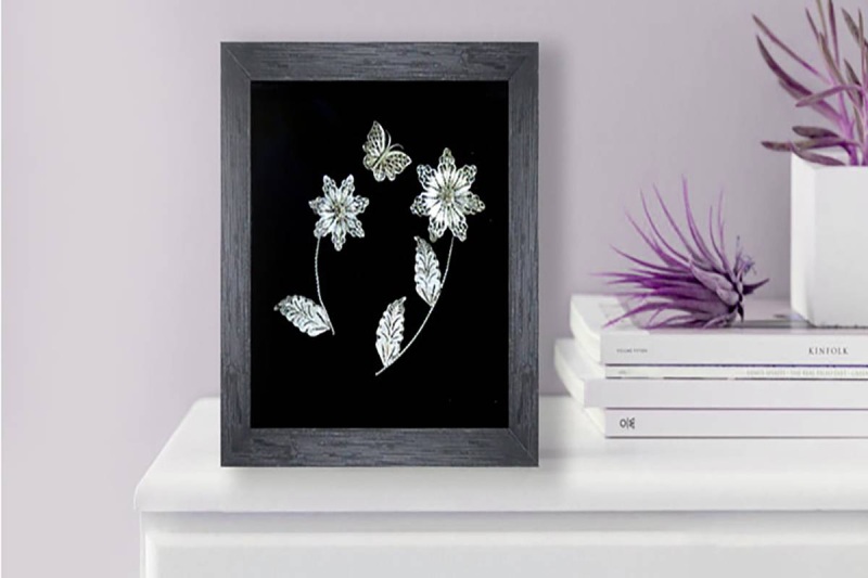 بهترین قیمت خرید تابلو گل نقره اصفهان