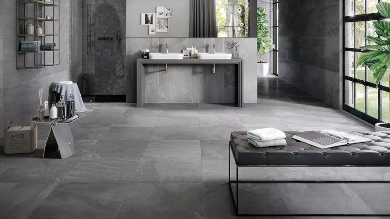 بهترین قیمت خرید سرامیک مشکی طرح سنگ