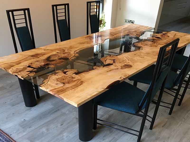 خرید و قیمت میز غذاخوری رزین اپوکسی