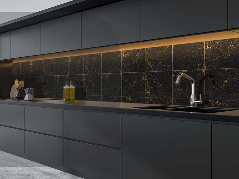 کاشی بین کابینتی جدید مشکی | خرید با قیمت ارزان