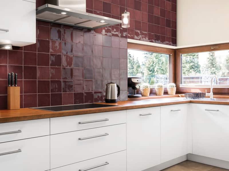 قیمت و خرید کاشی سرامیک سه بعدی بین کابینت + فروش ارزان