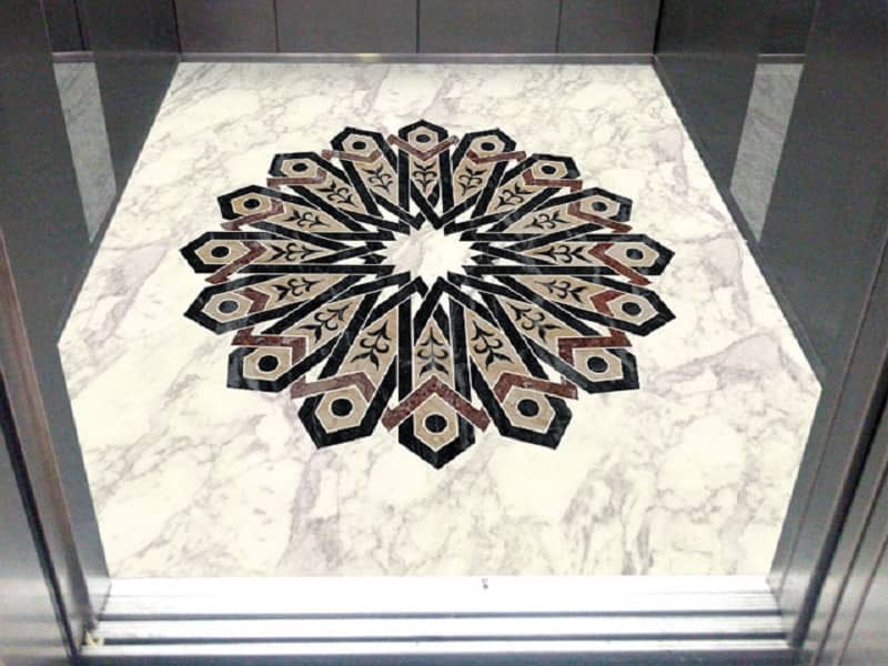 خرید سرامیک طرح دار جلو آسانسور + بهترین قیمت