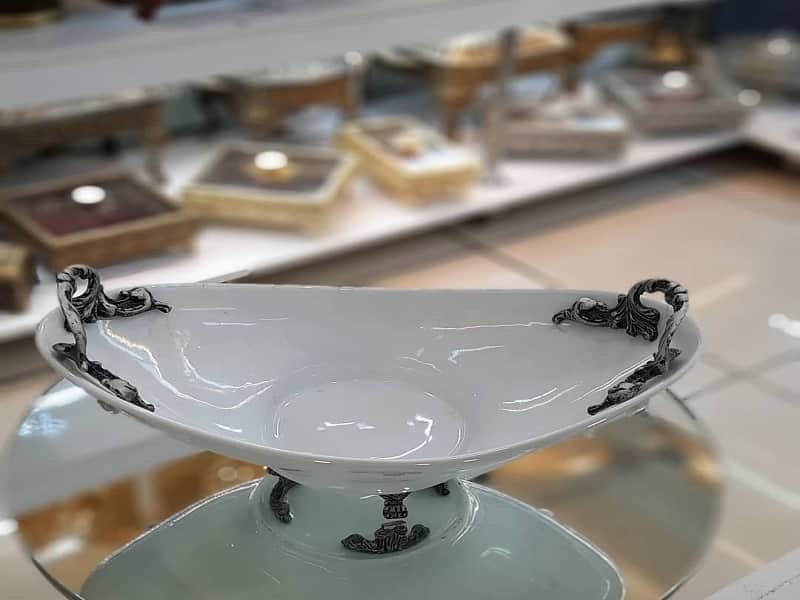 خرید ظروف پذیرایی چینی پایه دار + بهترین قیمت