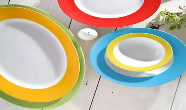 خرید ظروف چینی رنگی زرین با قیمت استثنایی