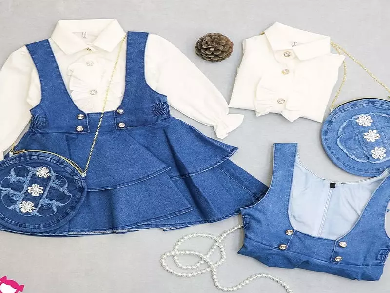 خرید سارافون لی بچه گانه دخترانه با قیمت استثنایی