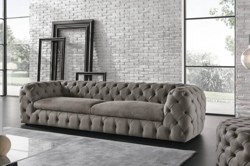 خرید مبل چستر یونانی طوسی + بهترین قیمت