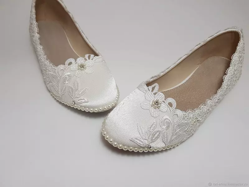 خرید جدیدترین انواع کفش عروس پاشنه تخت