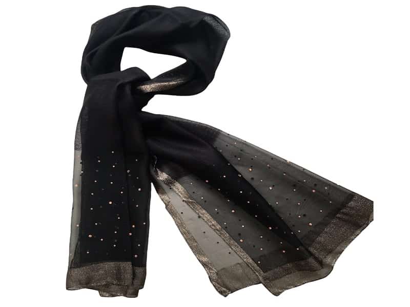 قیمت و خرید شال ابریشمی زنانه مشکی + فروش ارزان