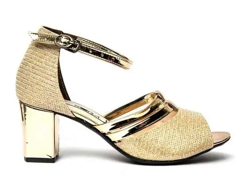 صندل طلایی مجلسی زنانه | خرید با قیمت ارزان