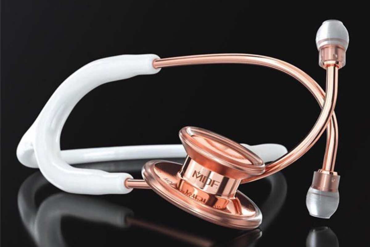 خرید گوشی پزشکی mdf رزگلد + بهترین قیمت