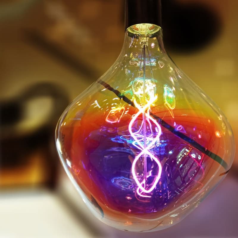 خرید و قیمت روز لامپ ادیسونی هفت رنگ