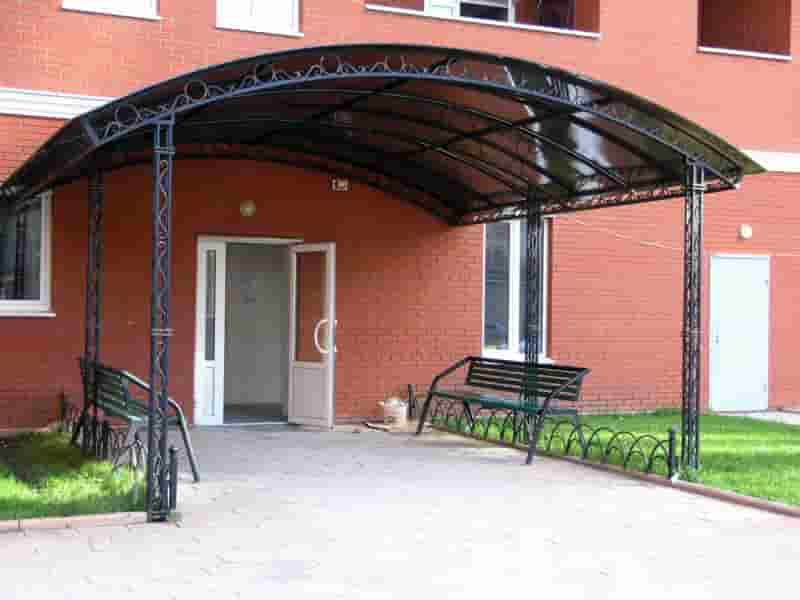 خرید سایبان ورودی ساختمان لاکچری