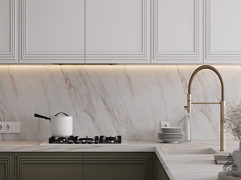 خرید و قیمت کاشی بین کابینتی چسبی طرح سنگ