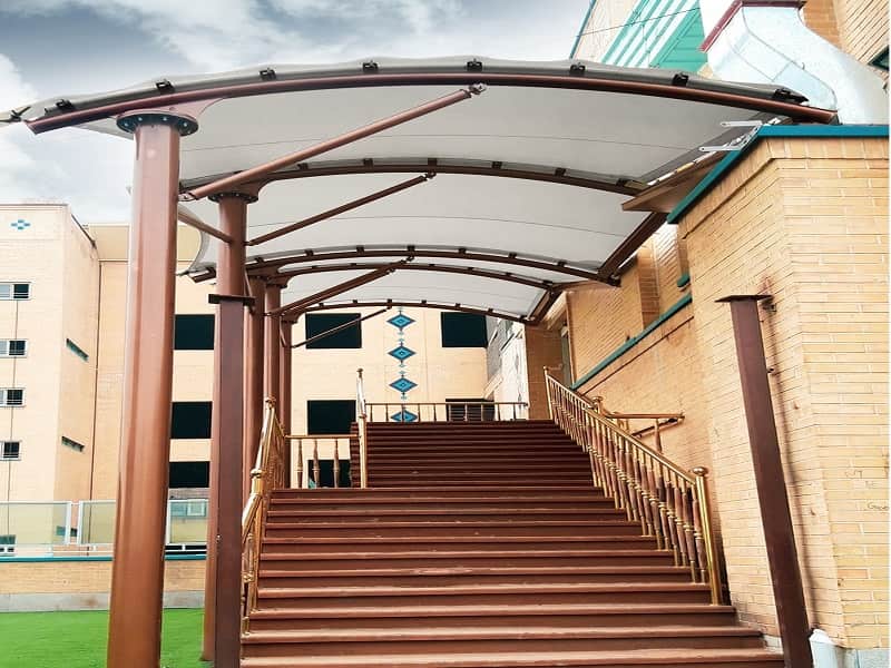 قیمت سایبان راه پله با کیفیت بالا