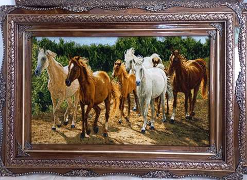 قیمت خرید عمده تابلو فرش اسب ارزان و مناسب